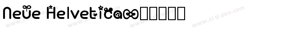 Neue Helvetica字体转换